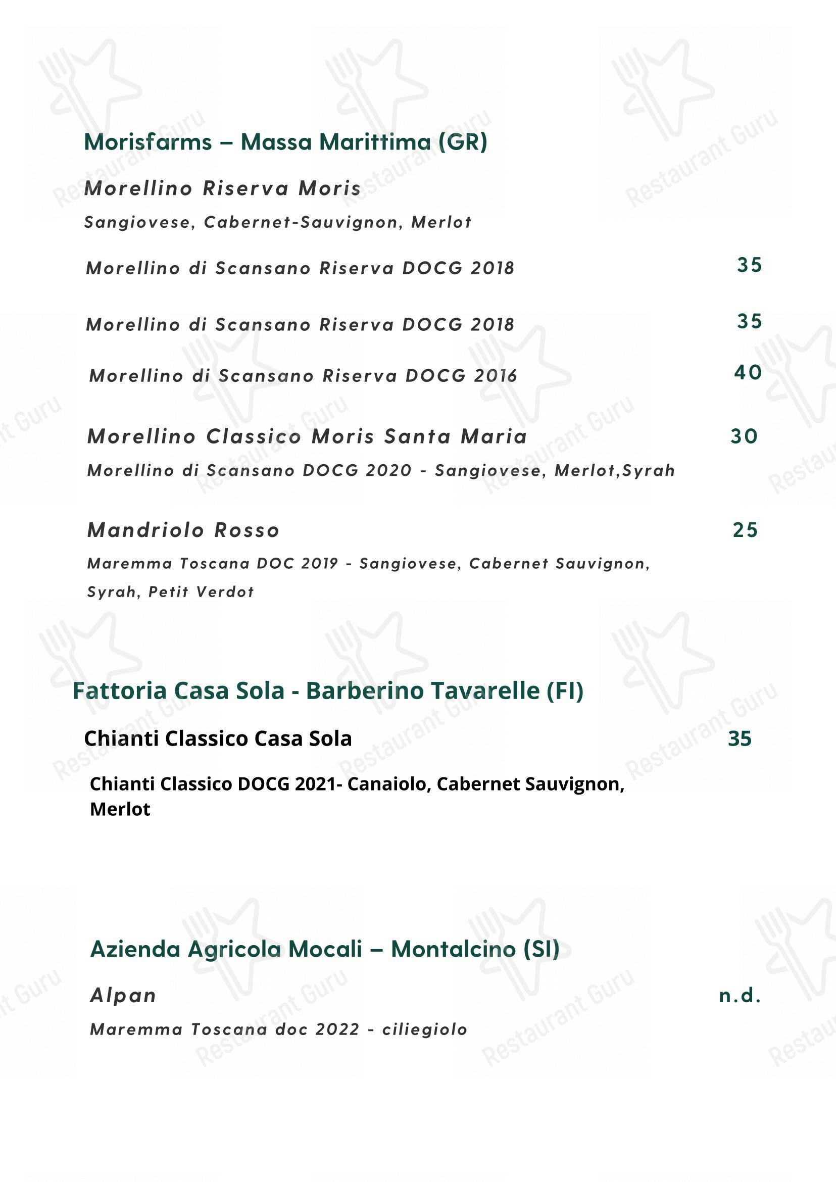 Основное меню per Cosmo Restaurant Pompei in Pompei