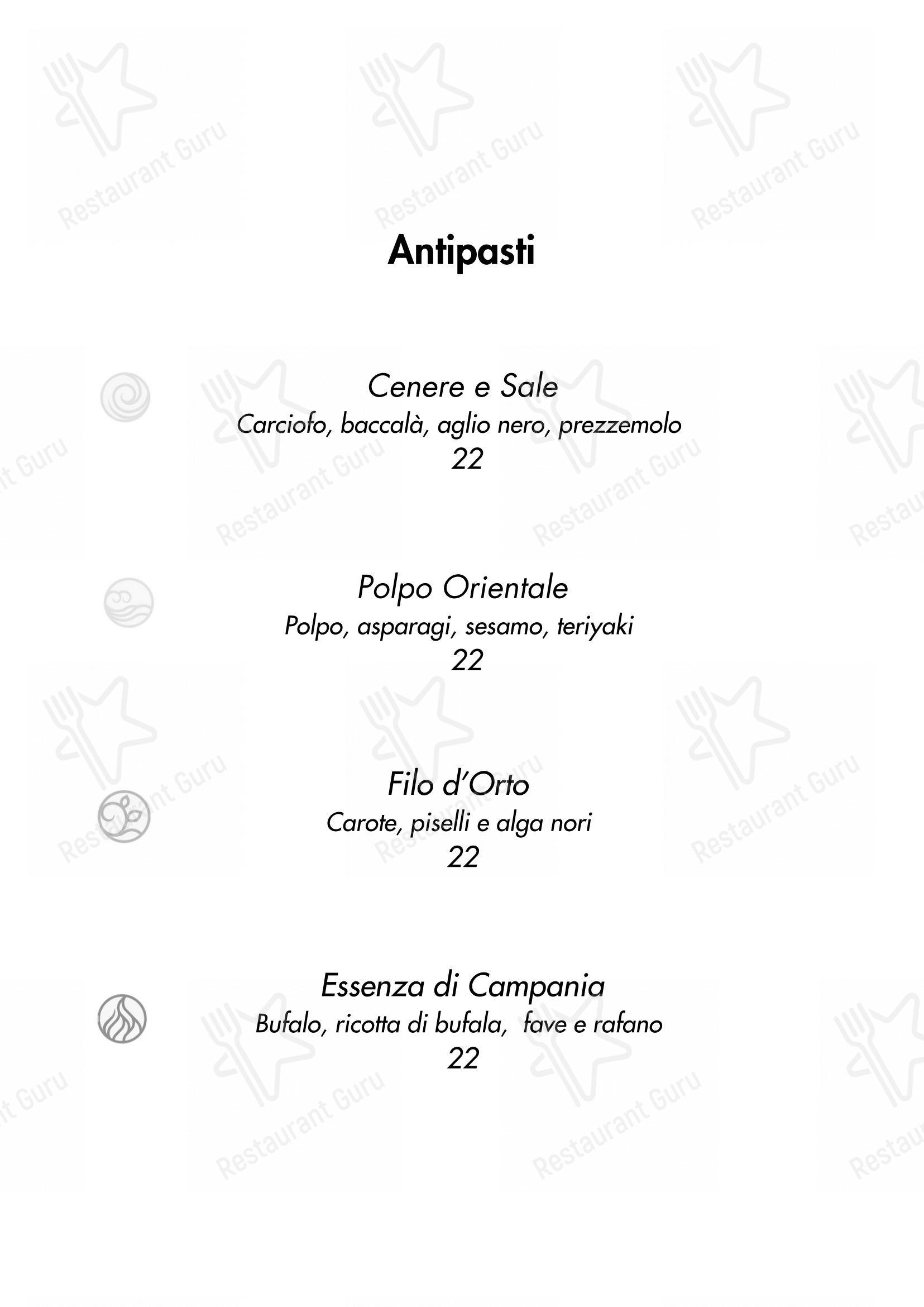 Menu di Cosmo Restaurant Pompei - Menu bar