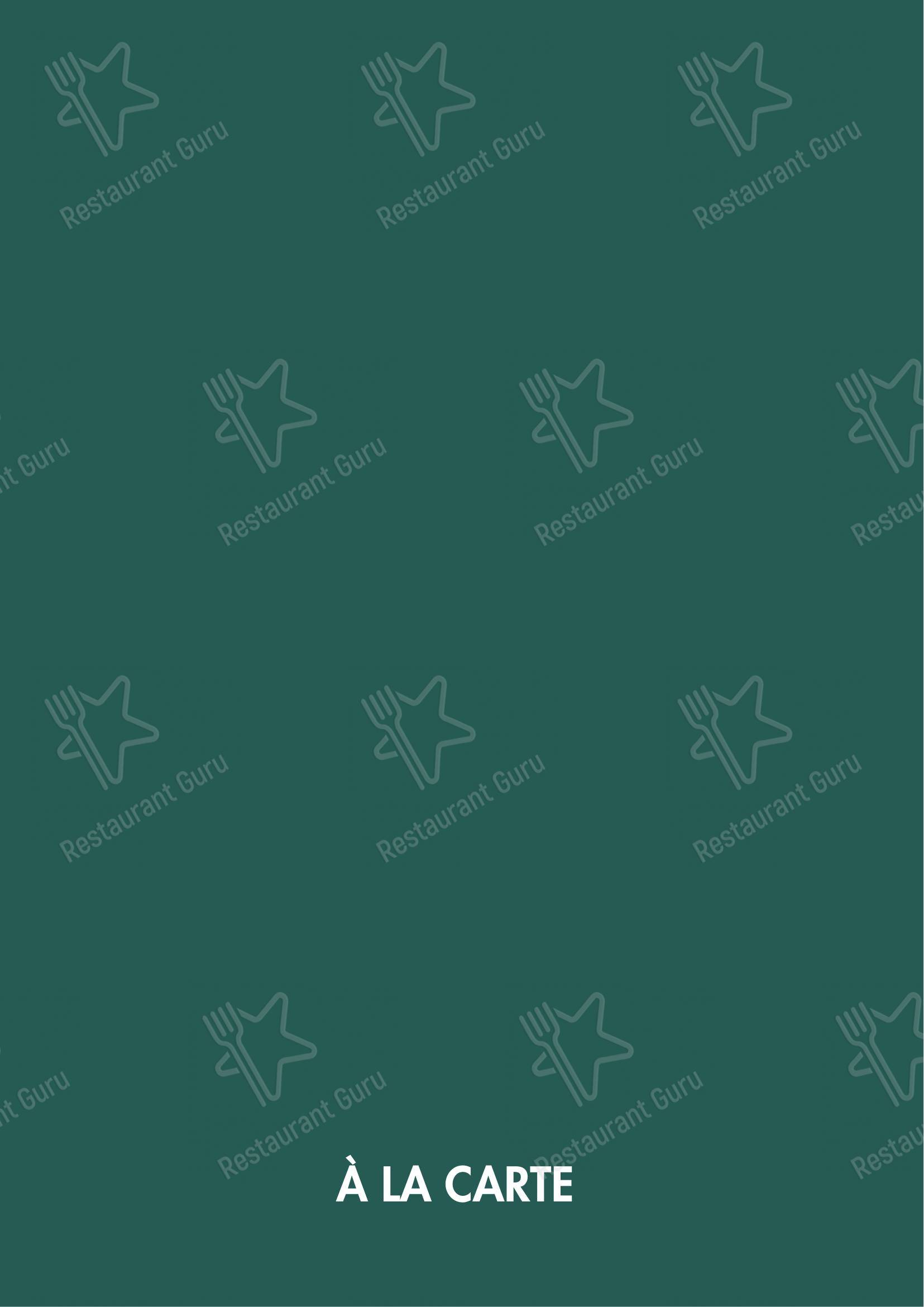 Menu bar per Cosmo Restaurant Pompei in Pompei