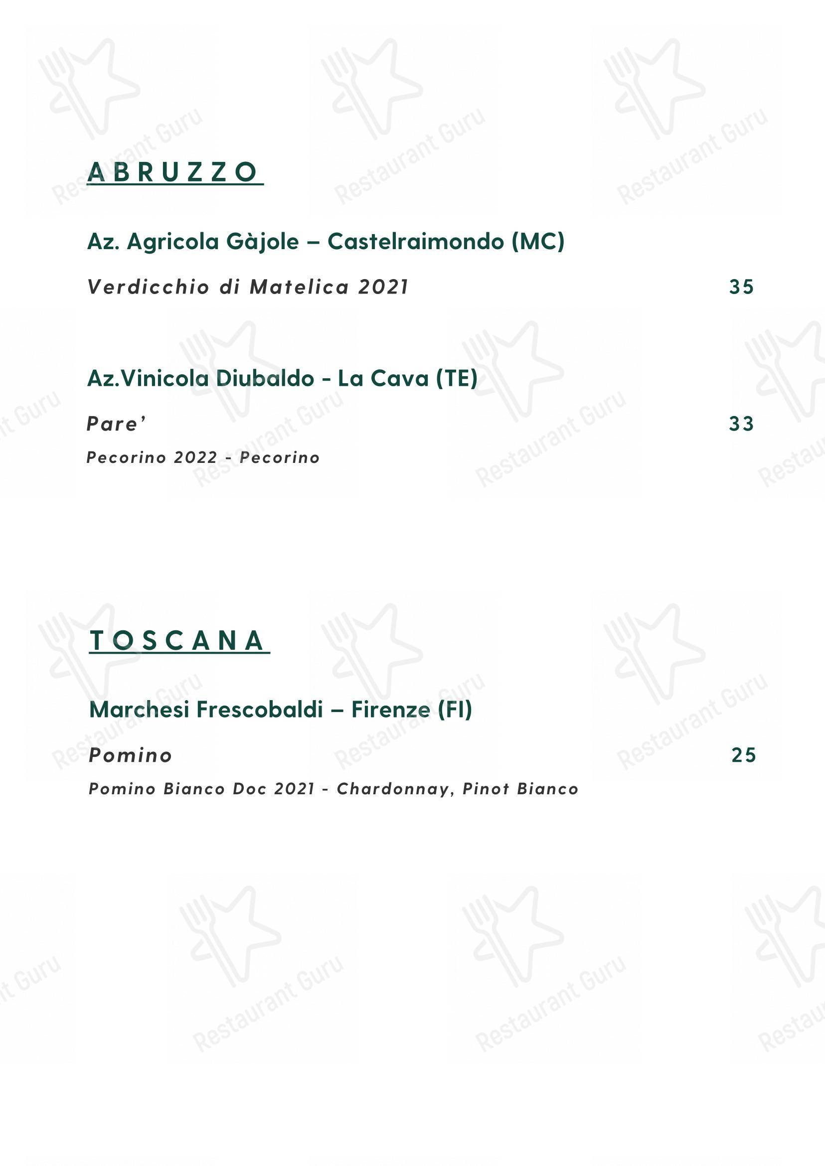 Основное меню per Cosmo Restaurant Pompei in Pompei