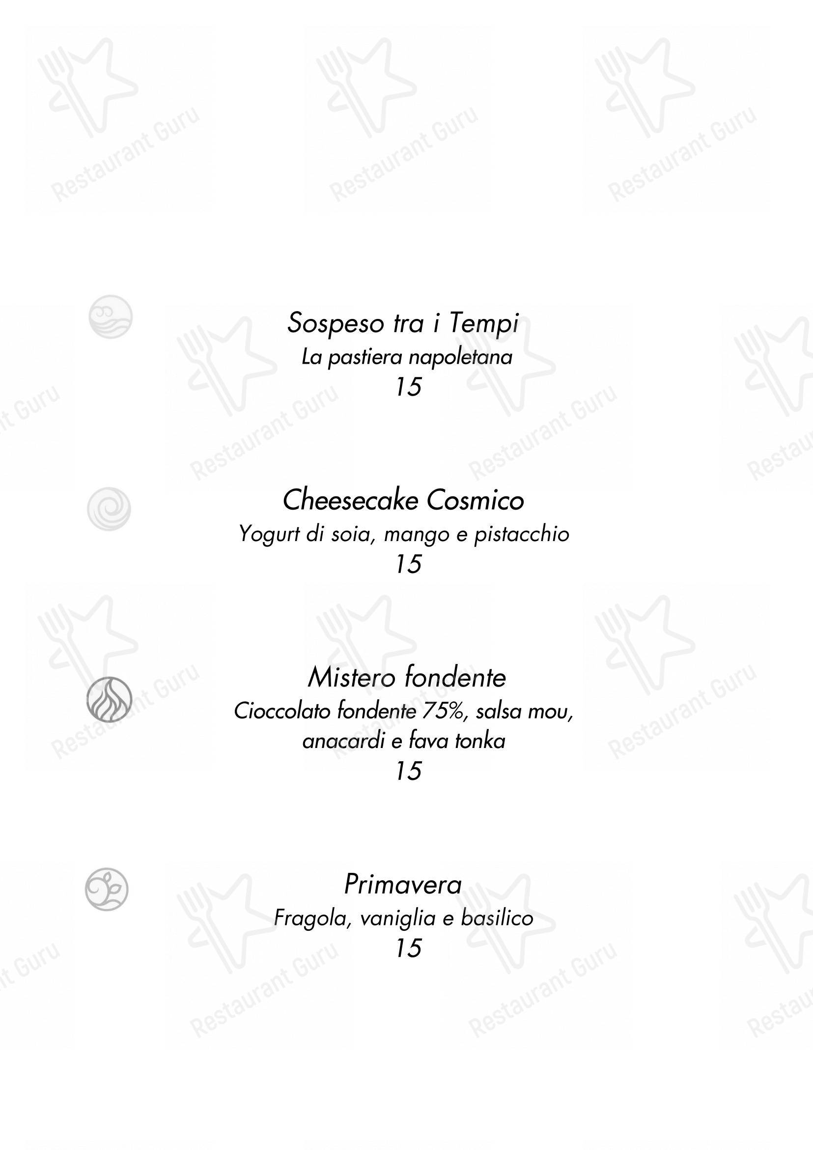 Menu di Cosmo Restaurant Pompei - Menu bar