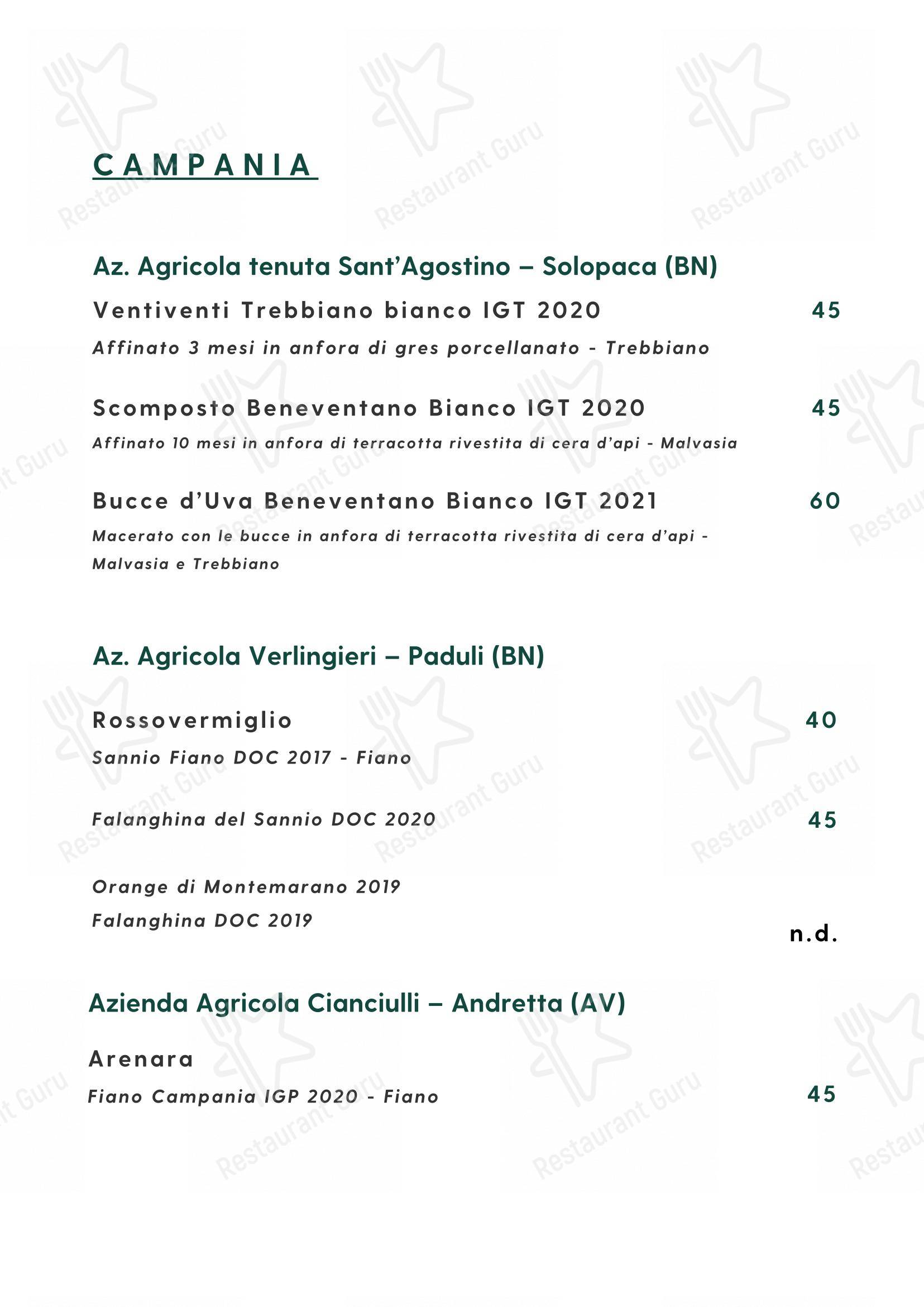 Cosmo Restaurant Pompei in Pompei - Основное меню