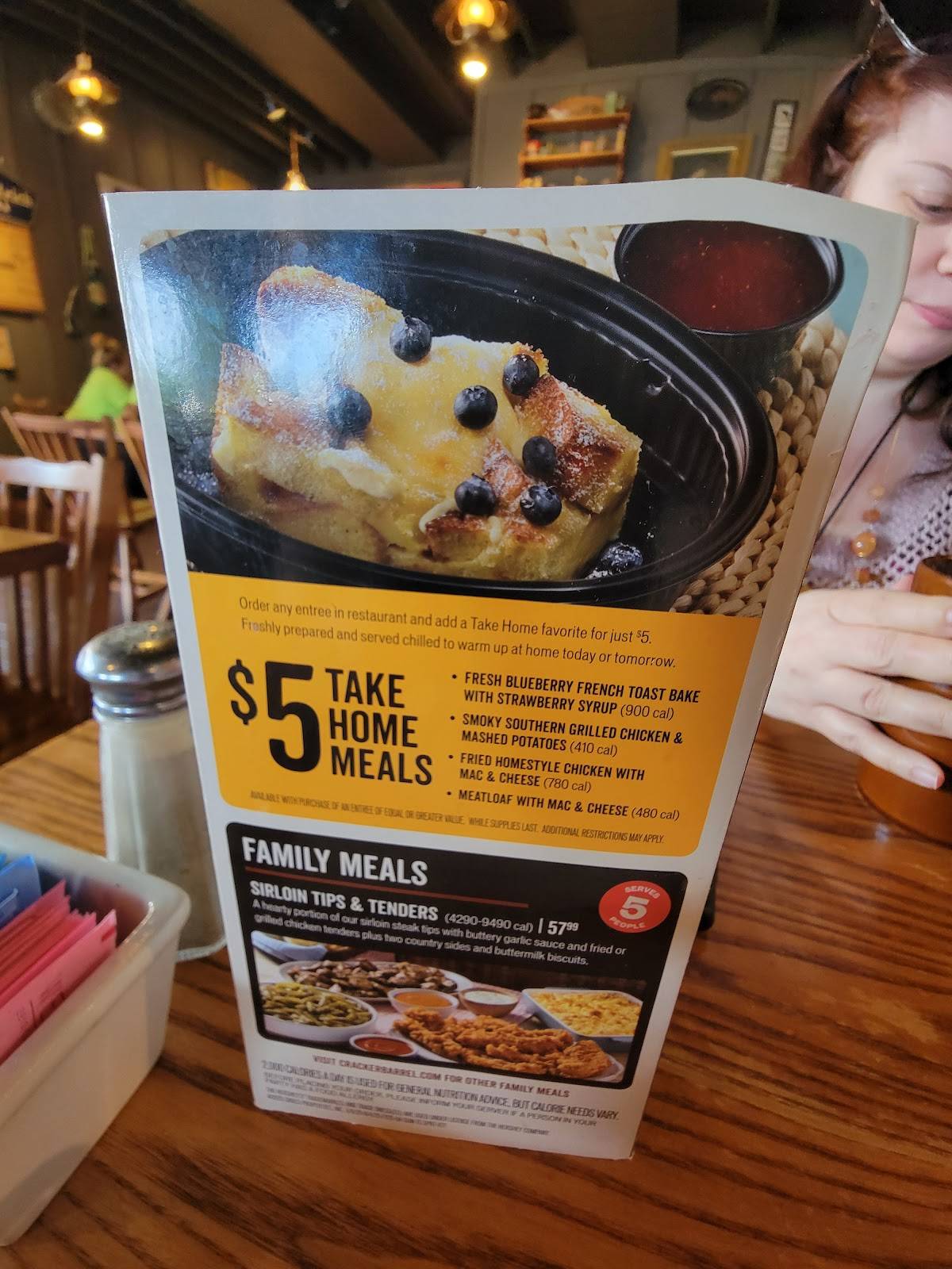 Menu at Cracker Barrel Old Country Store, Mansfield