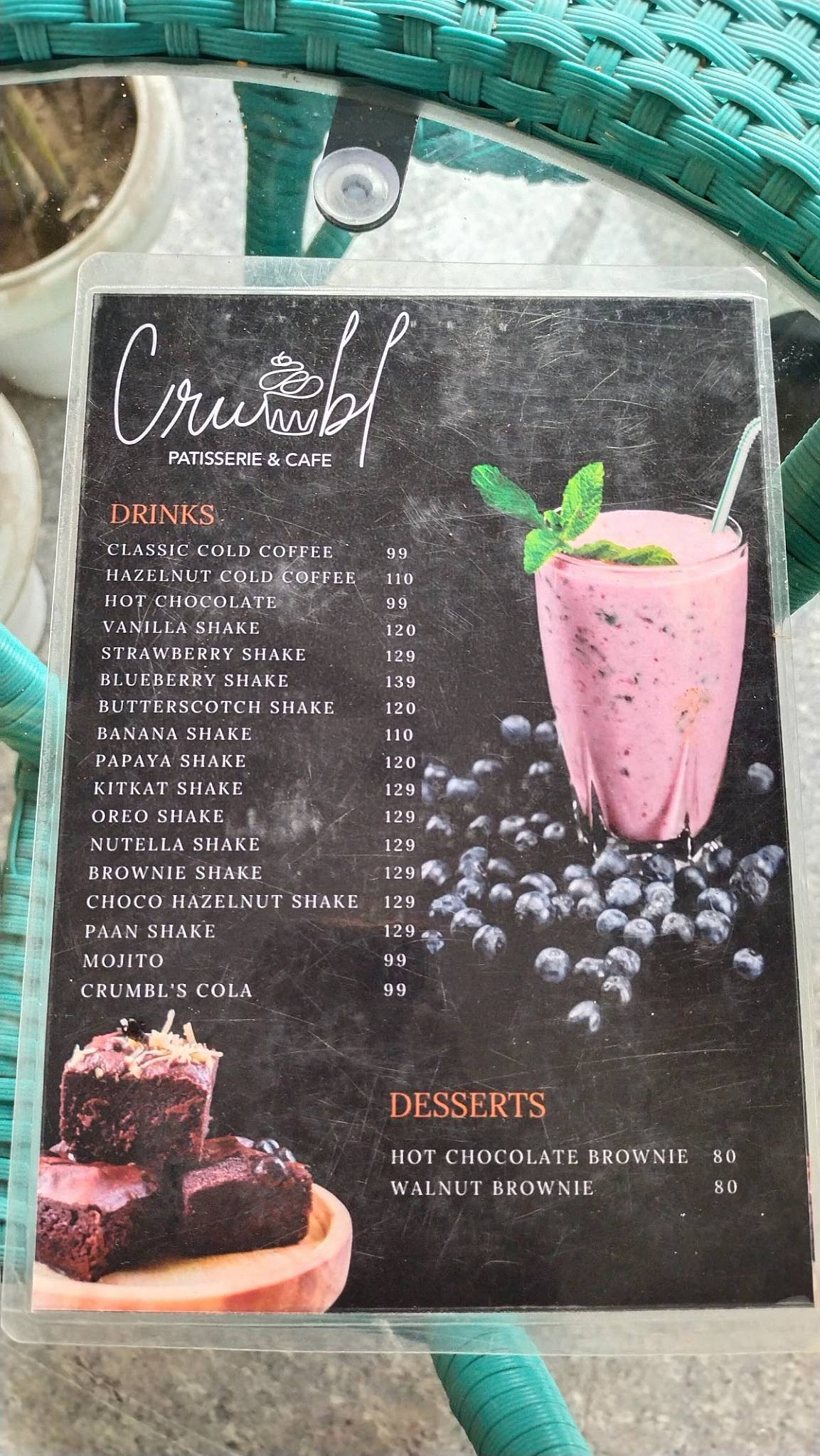 Menu at Crumbl Patisserie and Cafe, Gurugram