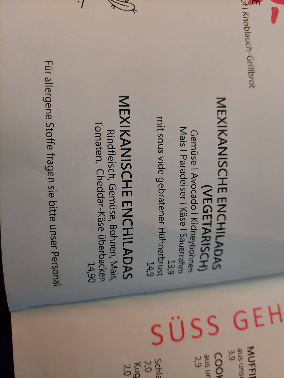 Menu de Cuadro