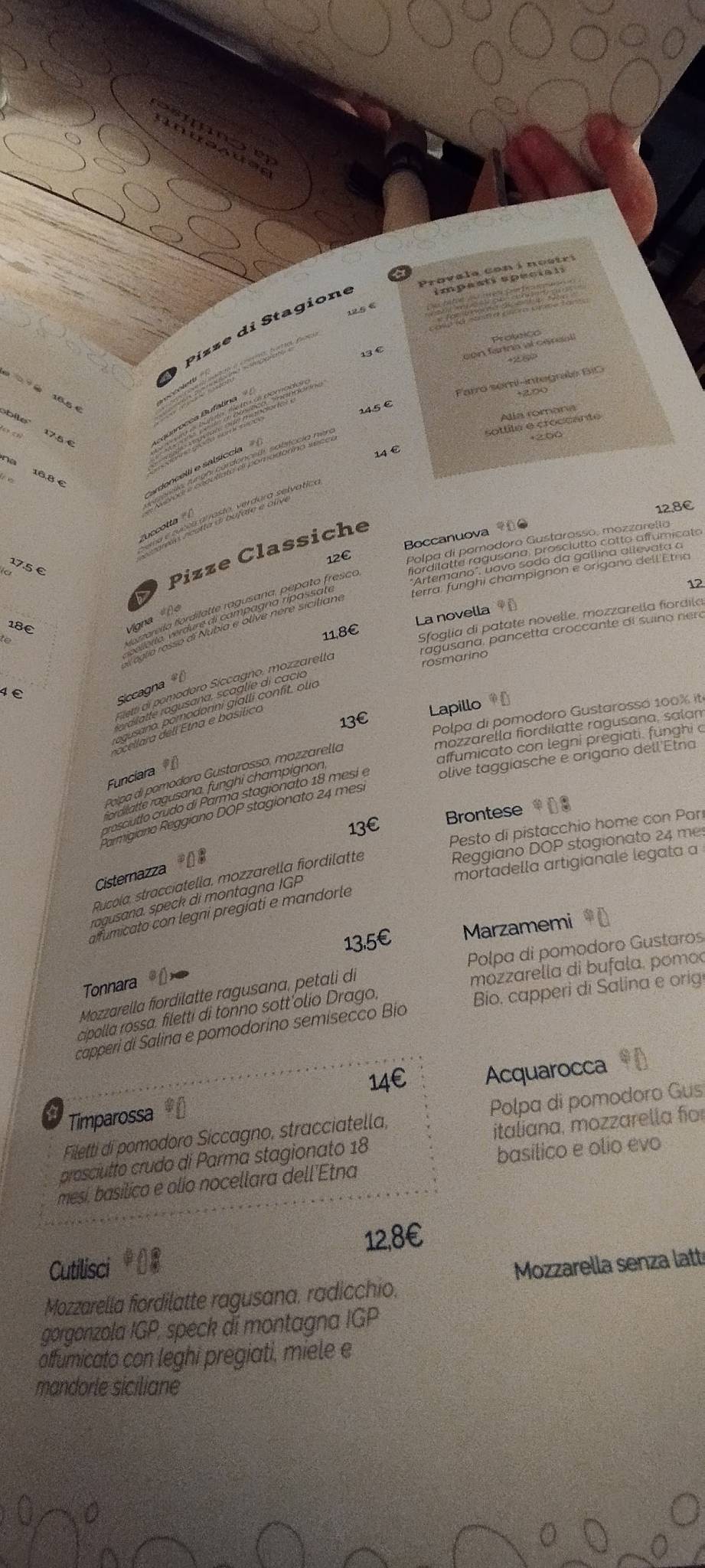 Menu di Cutilisci - Ristorante sul mare 