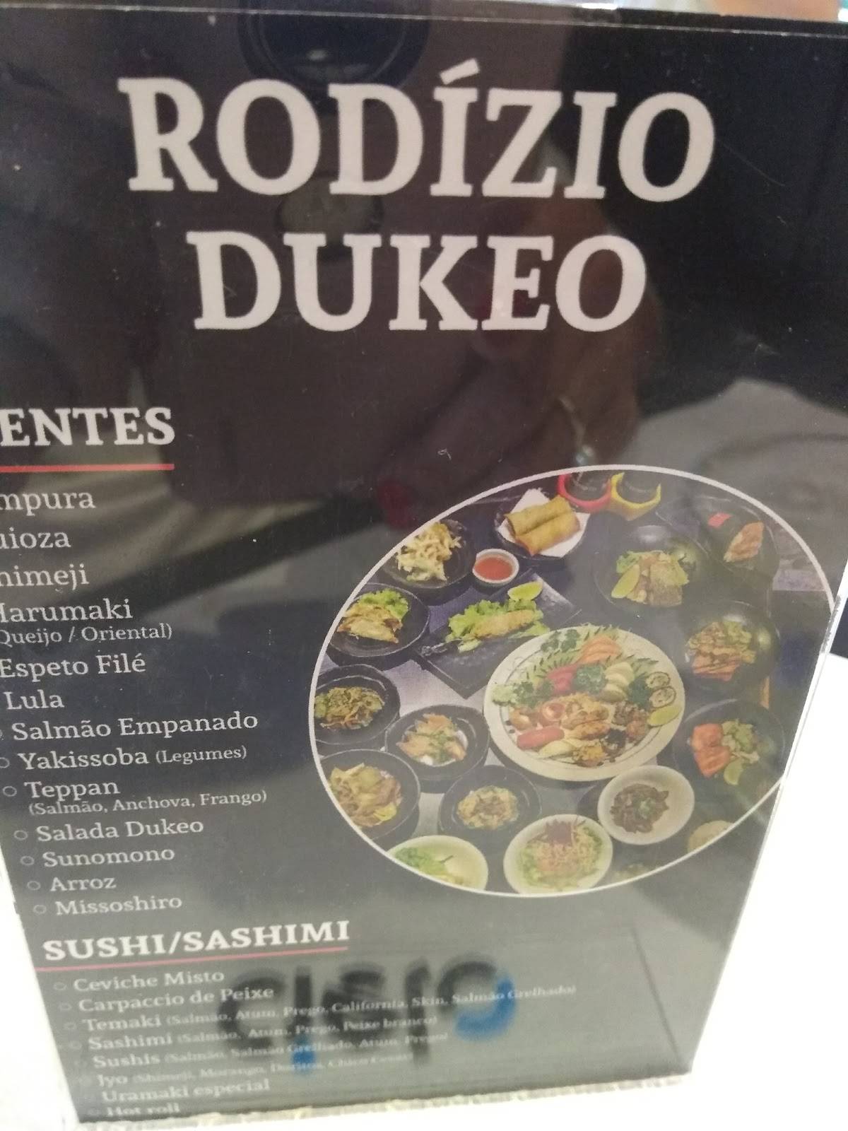 Restaurante Japonês - DUKEO cardápio