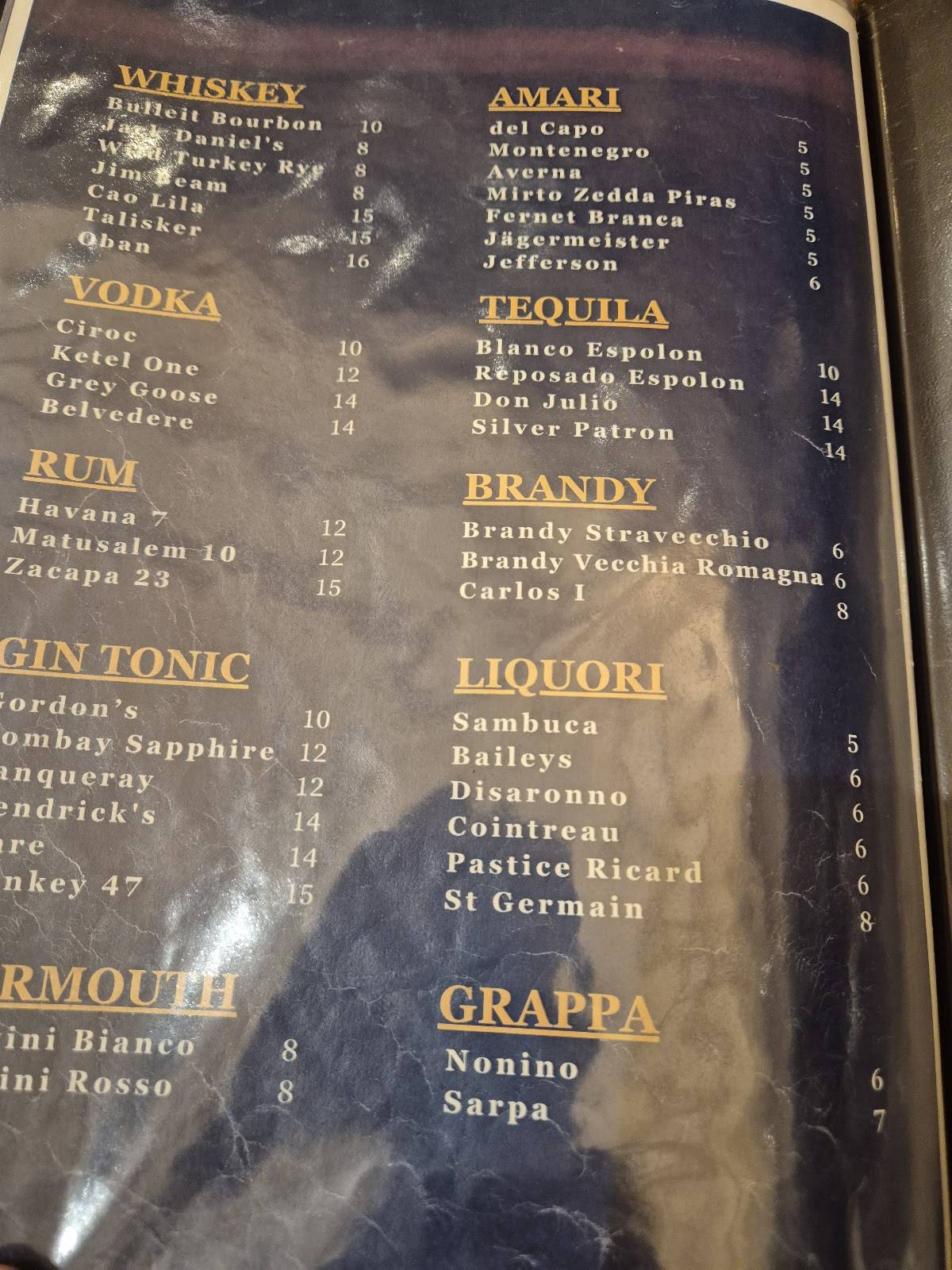 Menu di da Cicero 