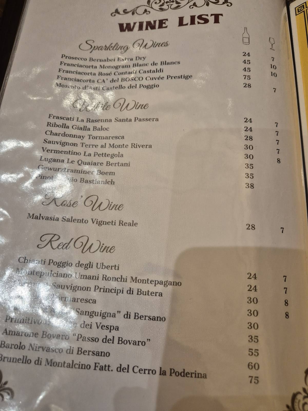 Menu di da Cicero 