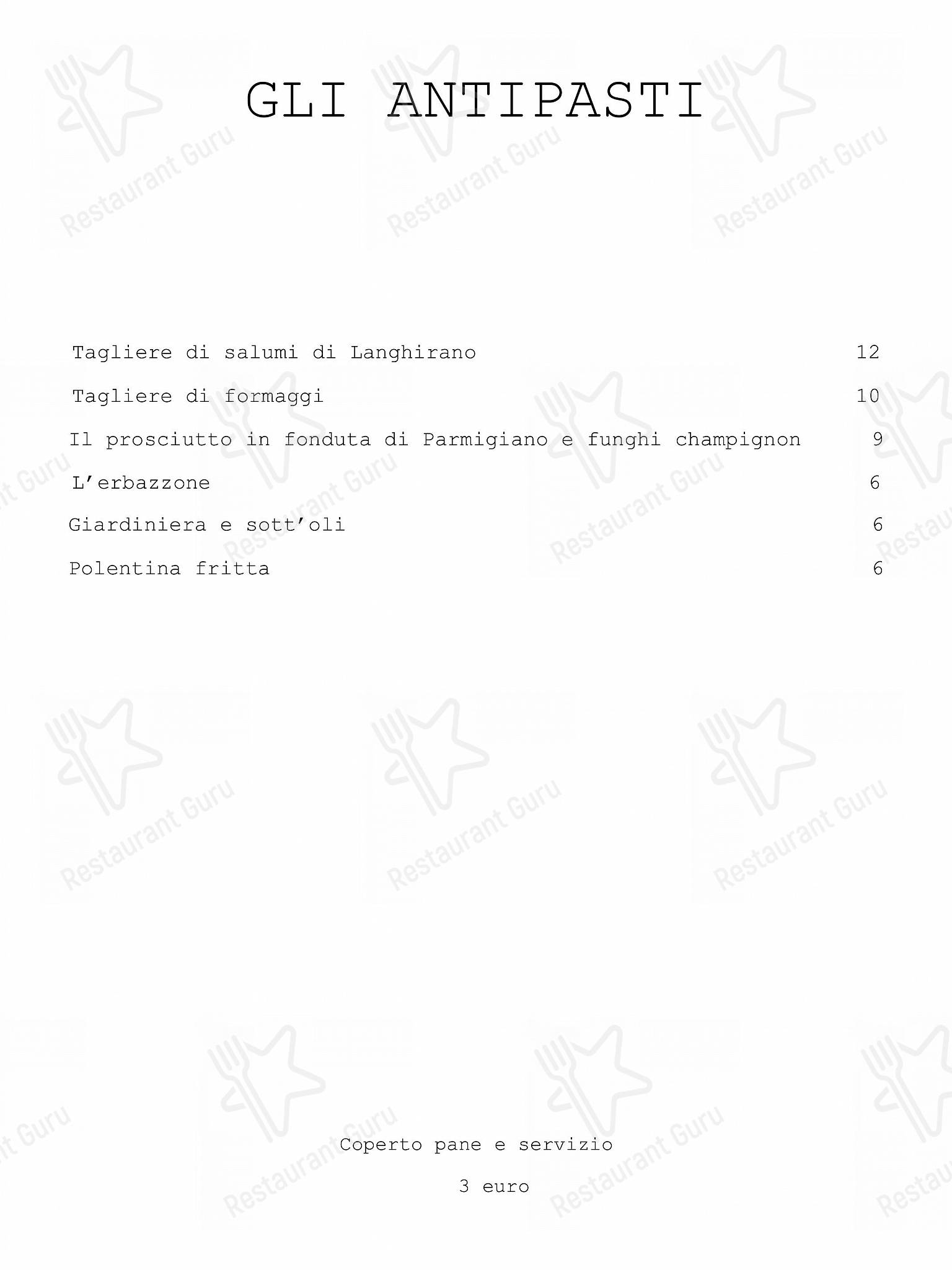 Trattoria Da Massimo in Rubiera - At Home Catering Menu