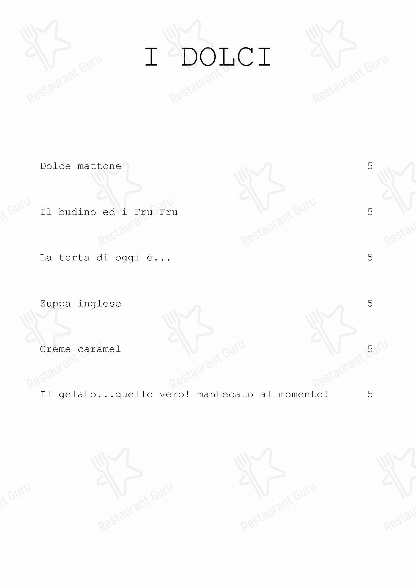 Menu di Trattoria Da Massimo - At Home Catering Menu