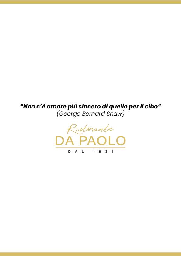 Menu di Da Paolo 