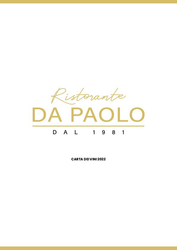 Menu di Da Paolo 