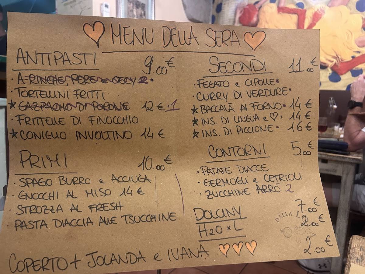 Menu di Dalla Lola 