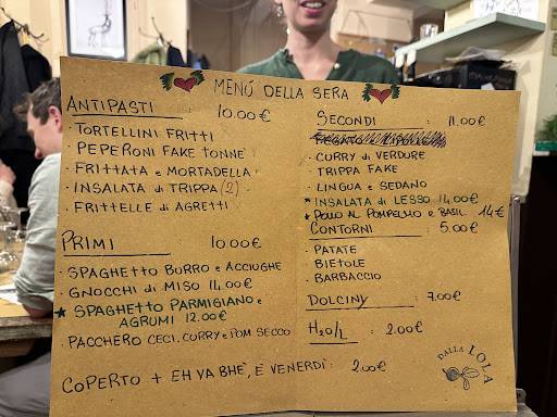 Menu di Dalla Lola 
