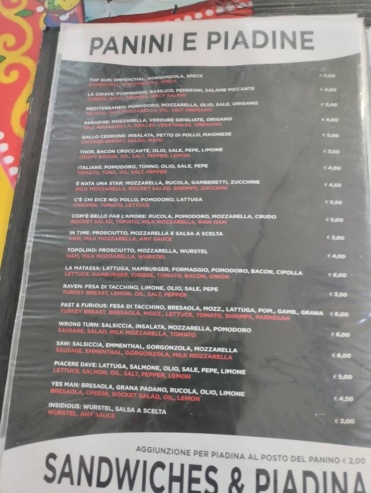 Menu di Dami Cafè 