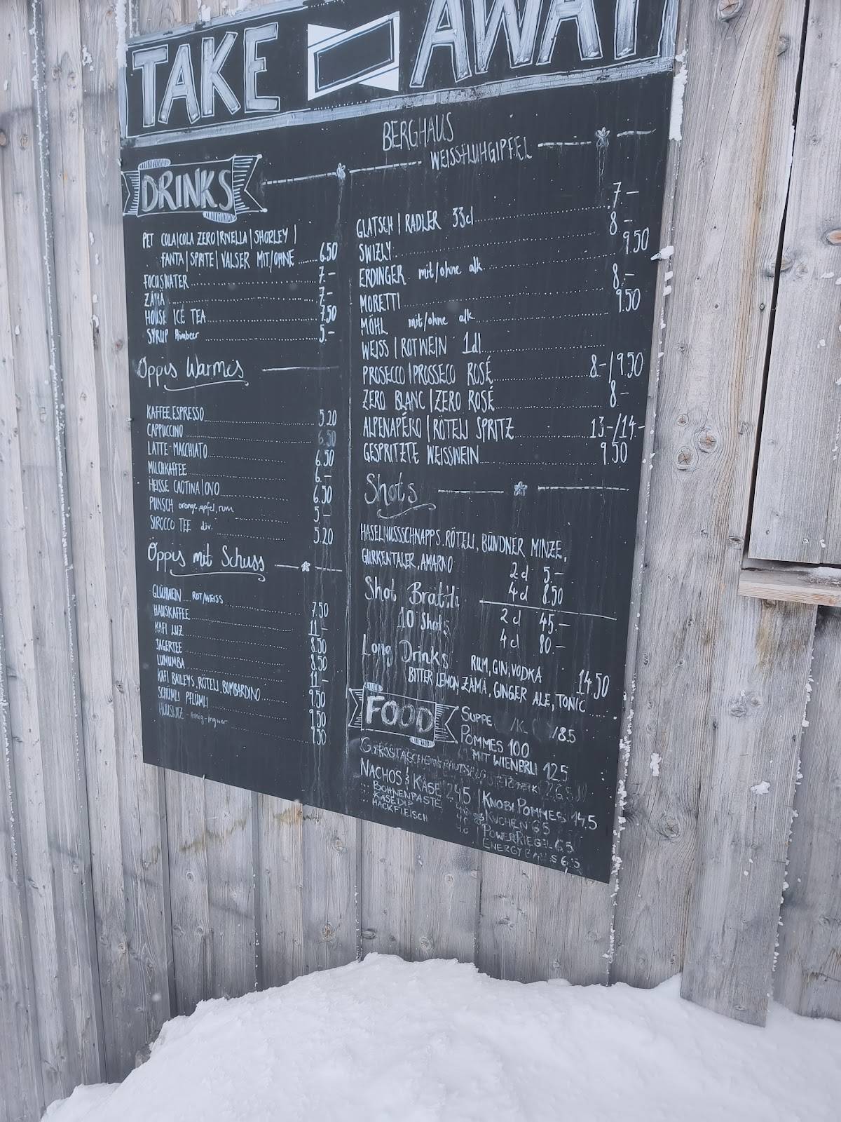 Menu di Berghaus Weissfluhgipfel 