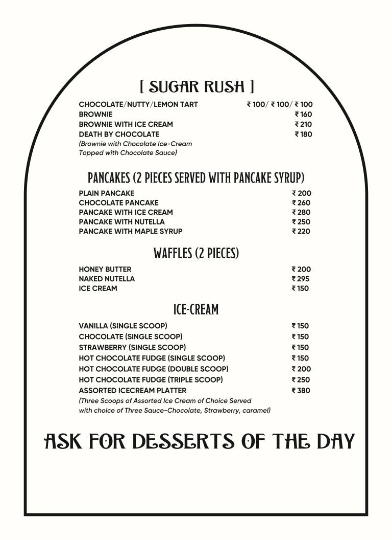 Razzmatazz Cup N Cake menu