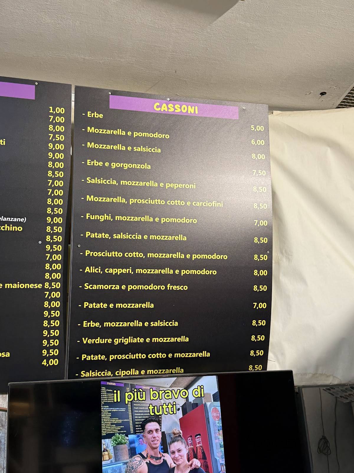 Menu di Del Kursaal 