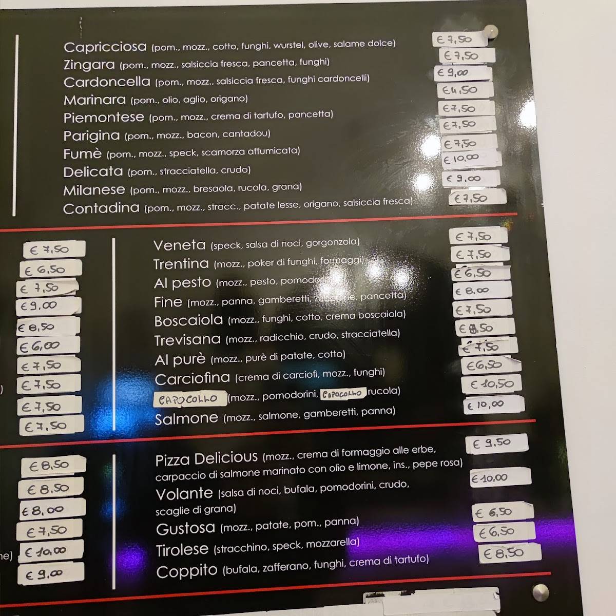 Menu di Delicious 