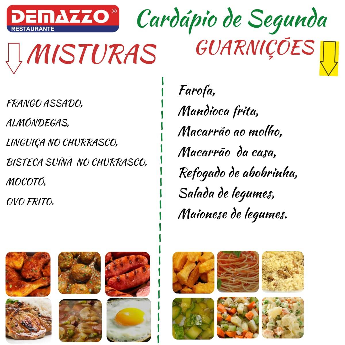 Demazzo Restaurante Ltda cardápio