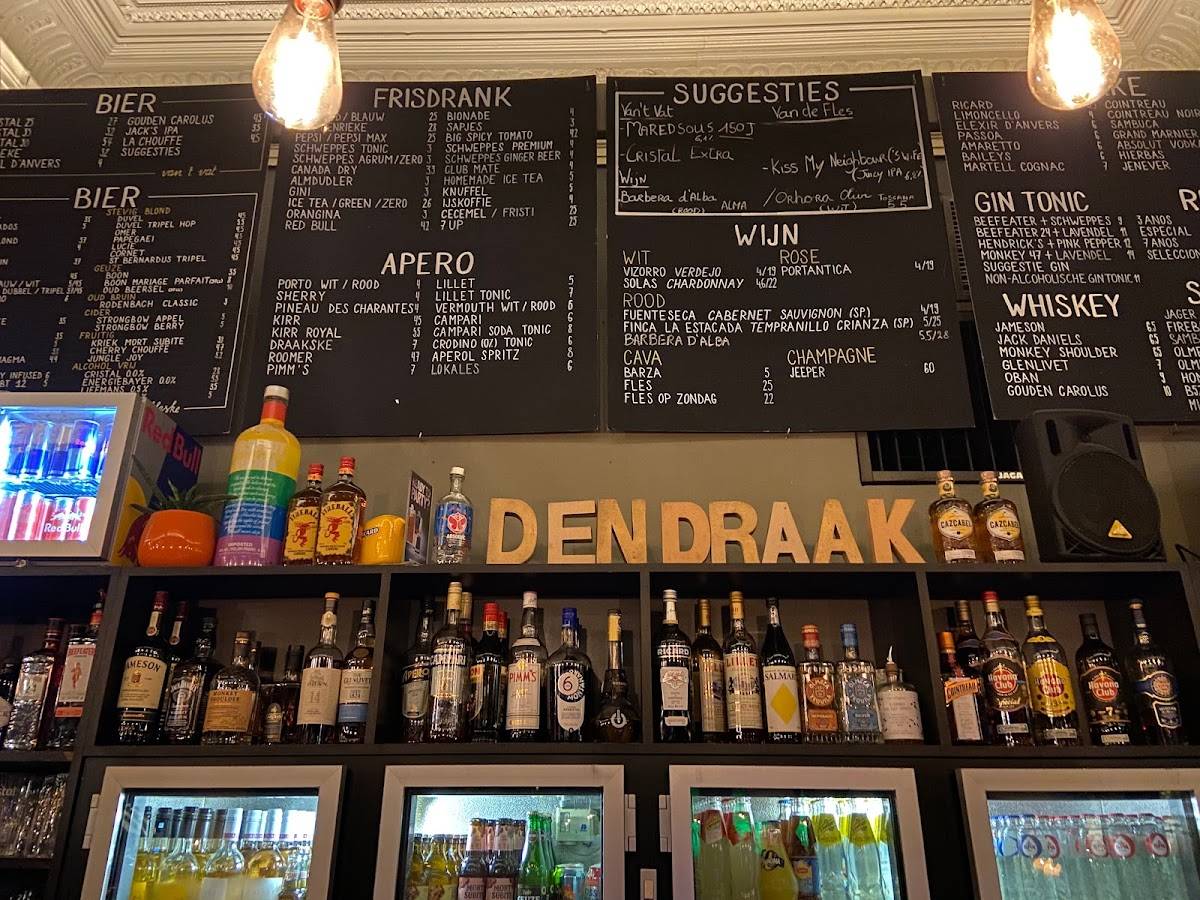 Menu de Den Draak