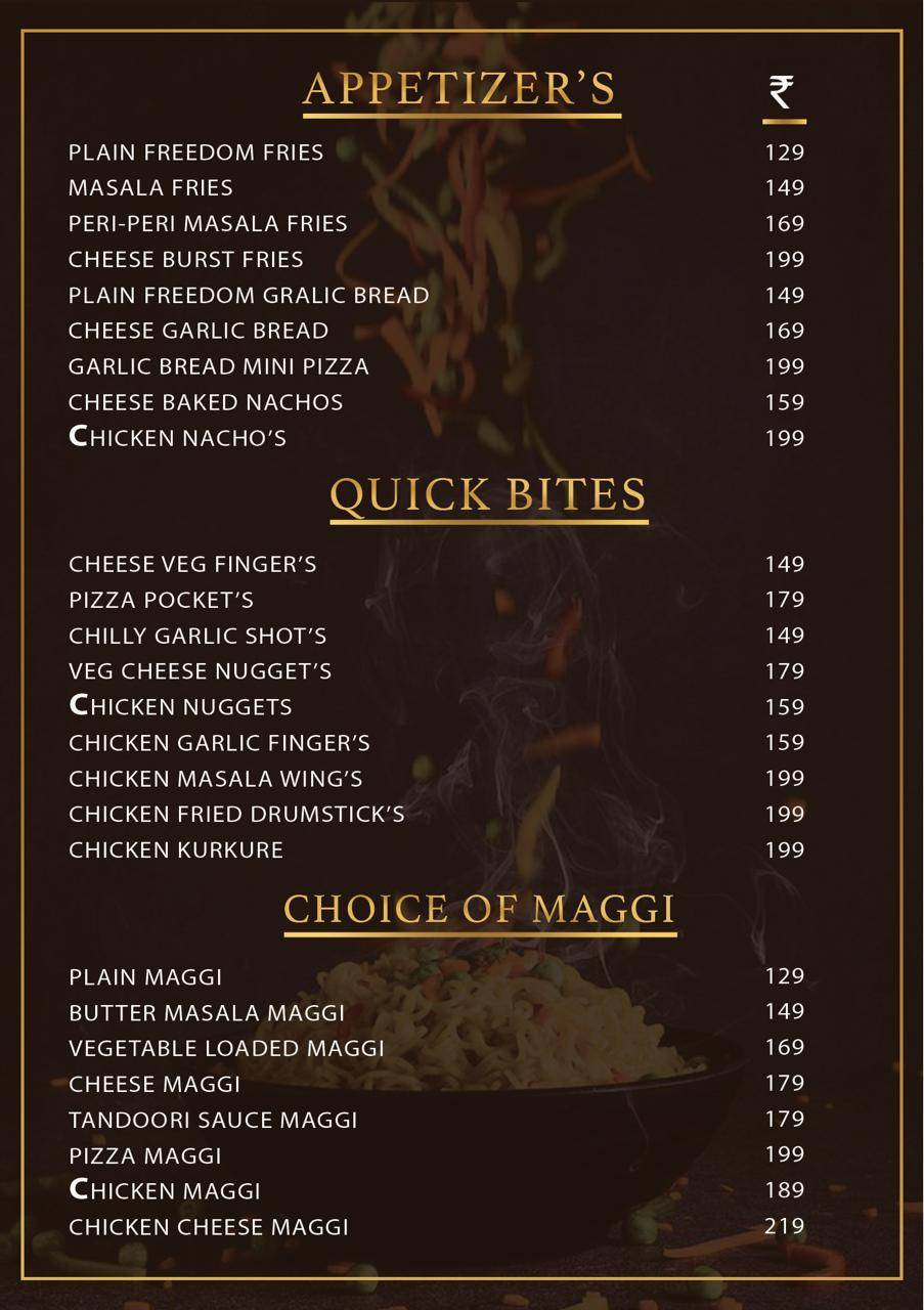 Desidude Restro Cafe menu