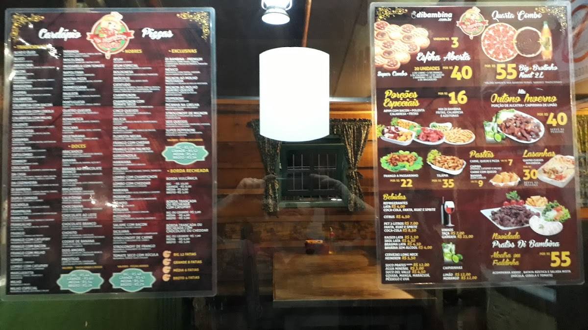 DiBambina Pizzaria cardápio
