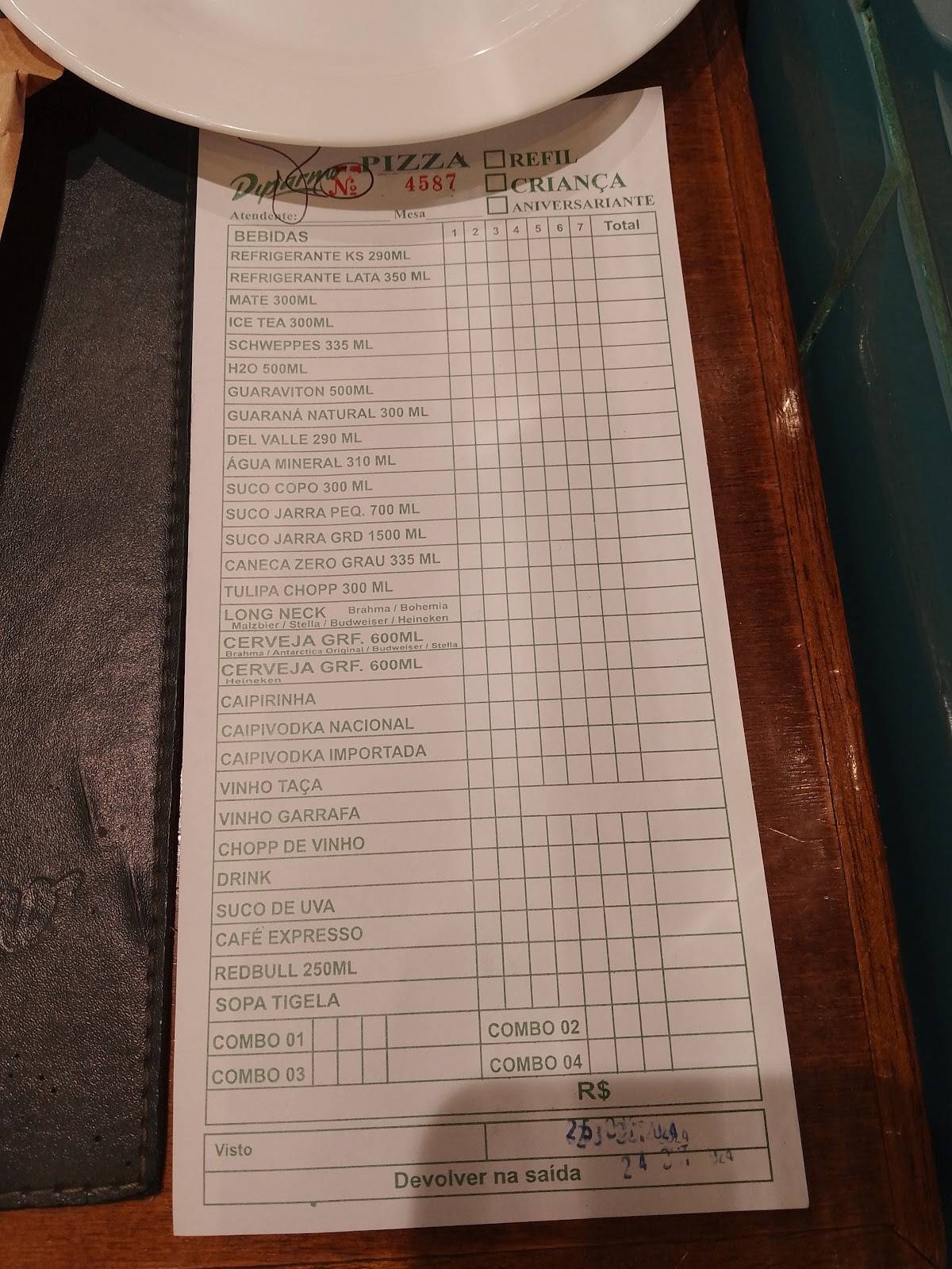 Diparmo Pizzaria e Buffet cardápio