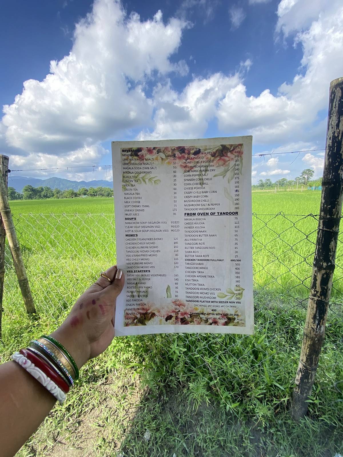 Discovering Nature Gulma menu