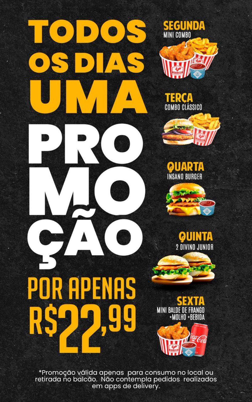 Divino Frango - Giassi cardápio