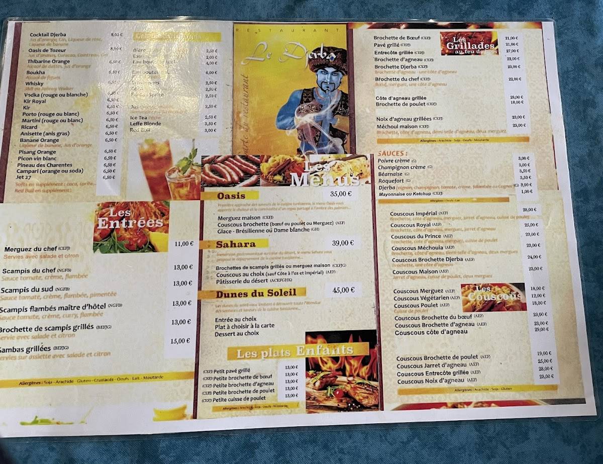 Menu de Djerba