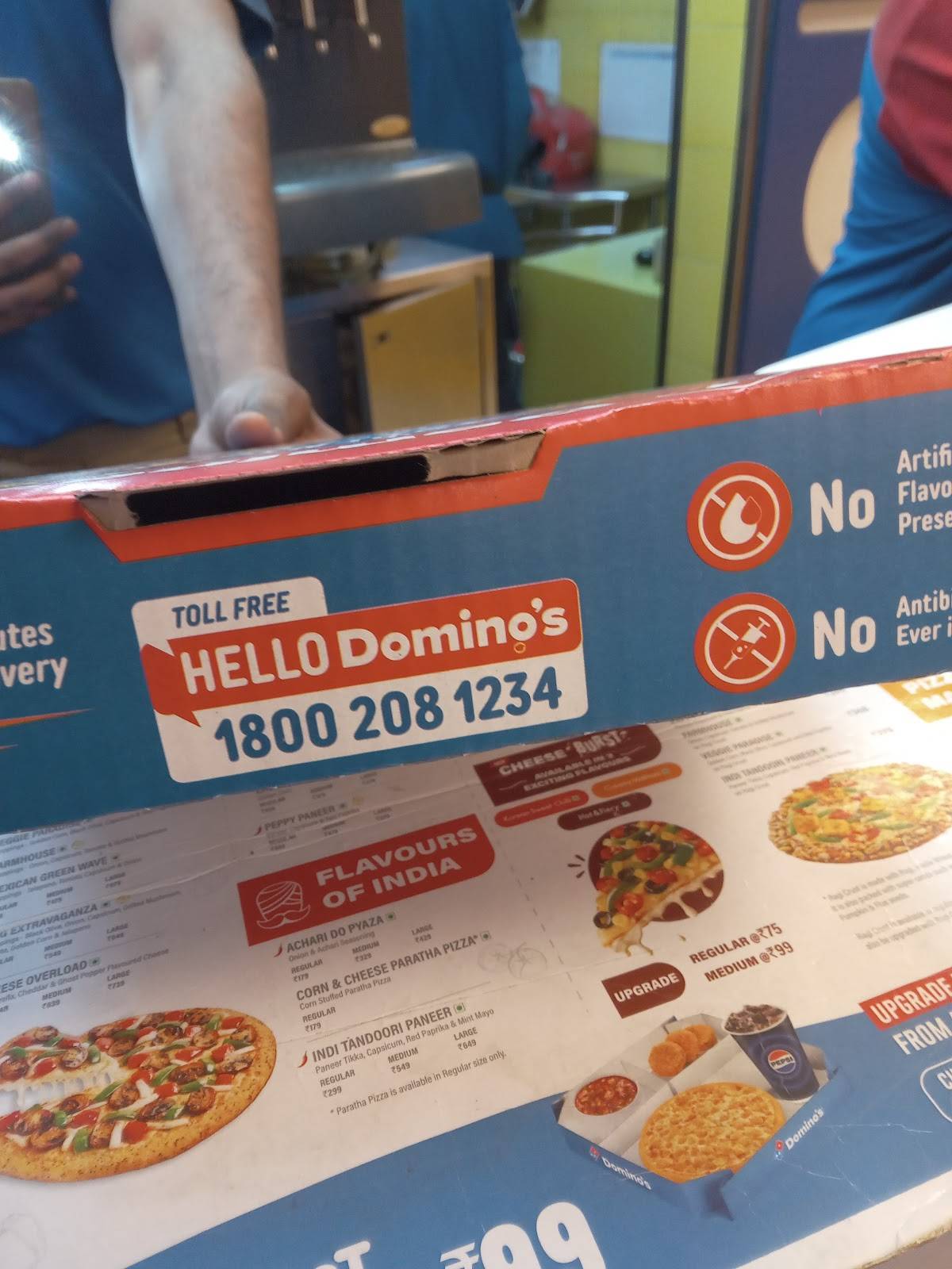 Domino's Pizza Gidc, Vapi menu