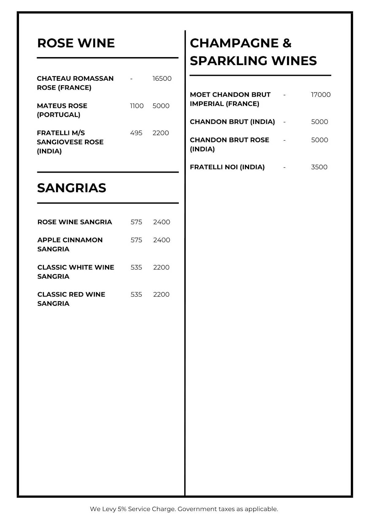 Donna Deli menu