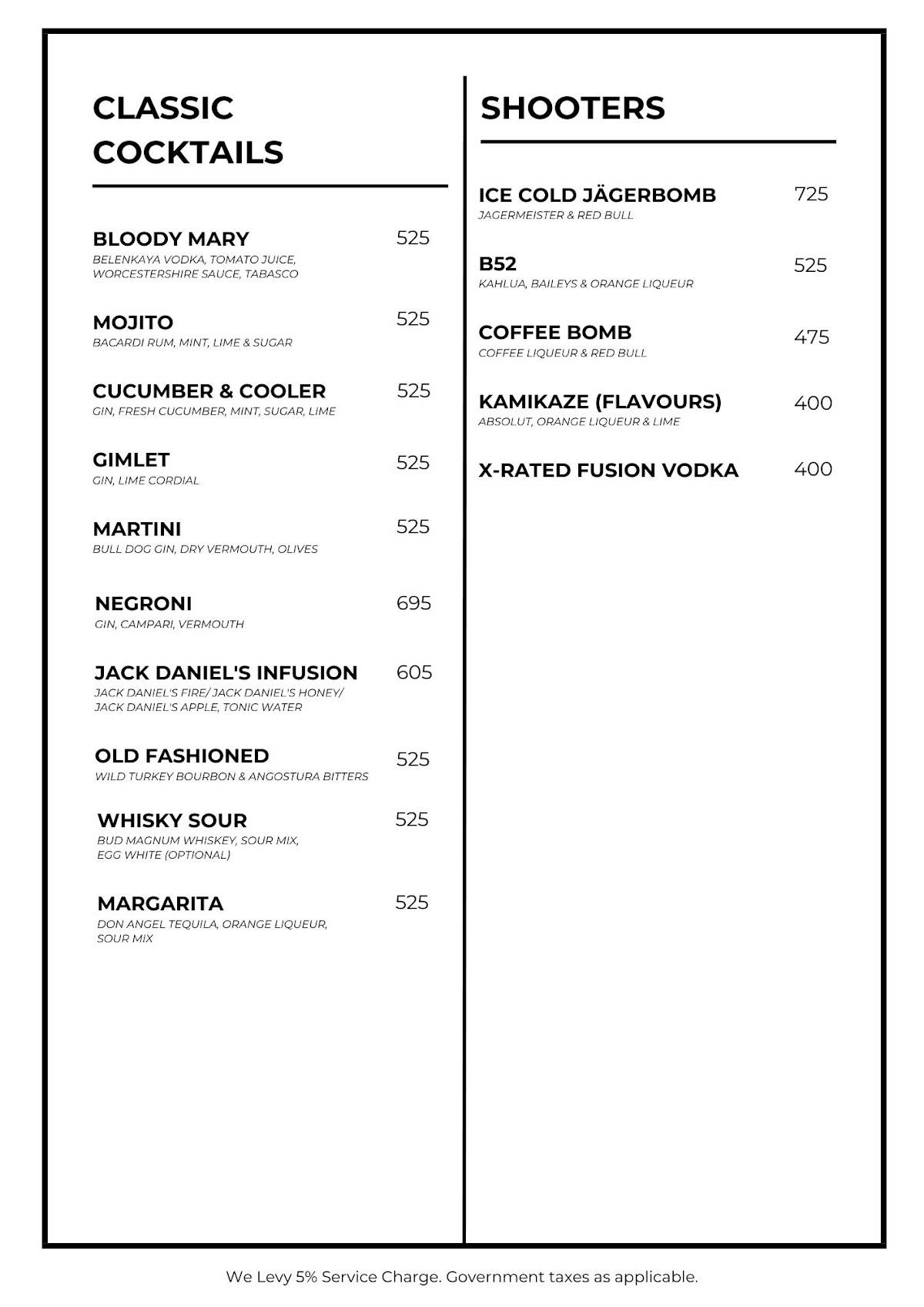 Donna Deli menu