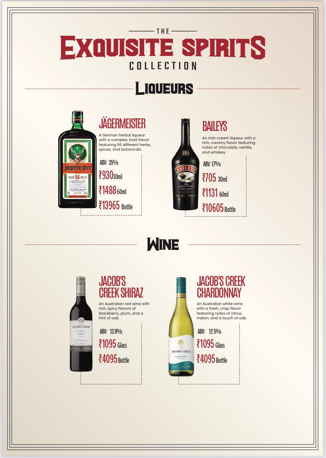 Dopamine - Diner & Club menu