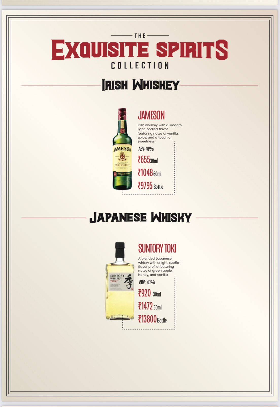 Dopamine - Diner & Club menu