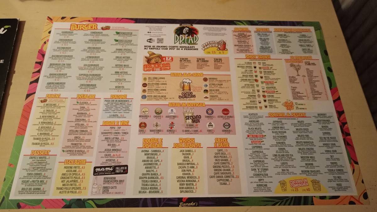 Menu di Dreadlocks 