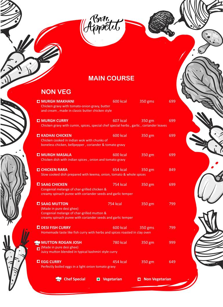 Drink and Dine by Terrace menu