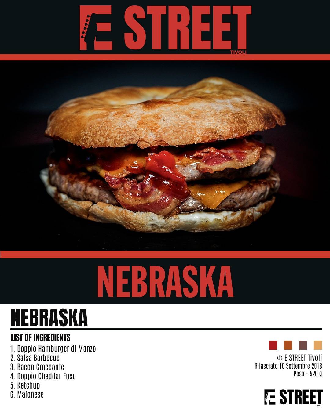 Menu di E-Street 