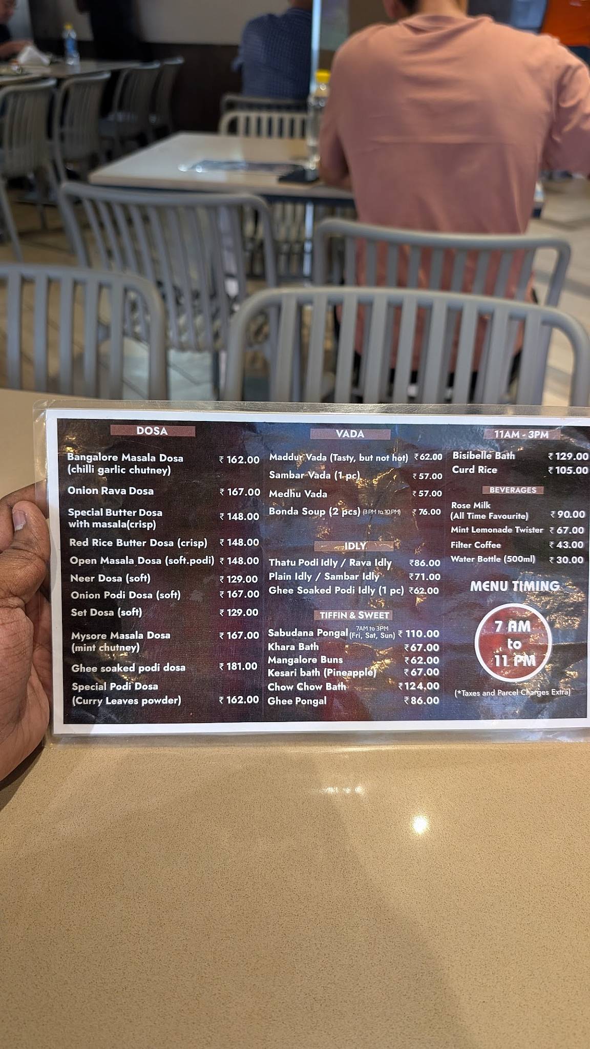 Eating Circles menu