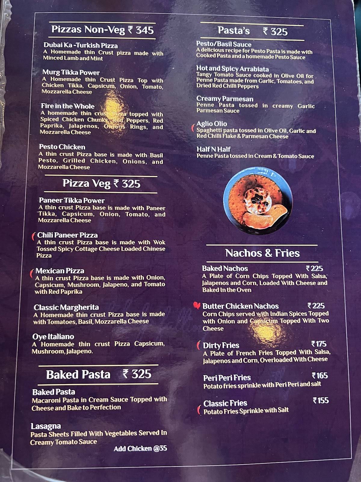 Eden Cafe Jhansi menu
