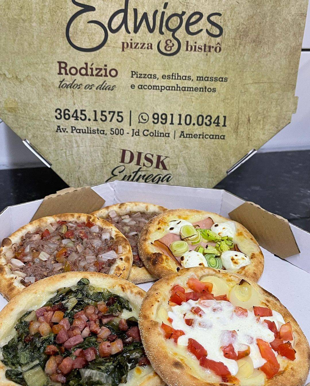Edwiges Pizza e Bistrô Santa Bárbara d’Oeste cardápio