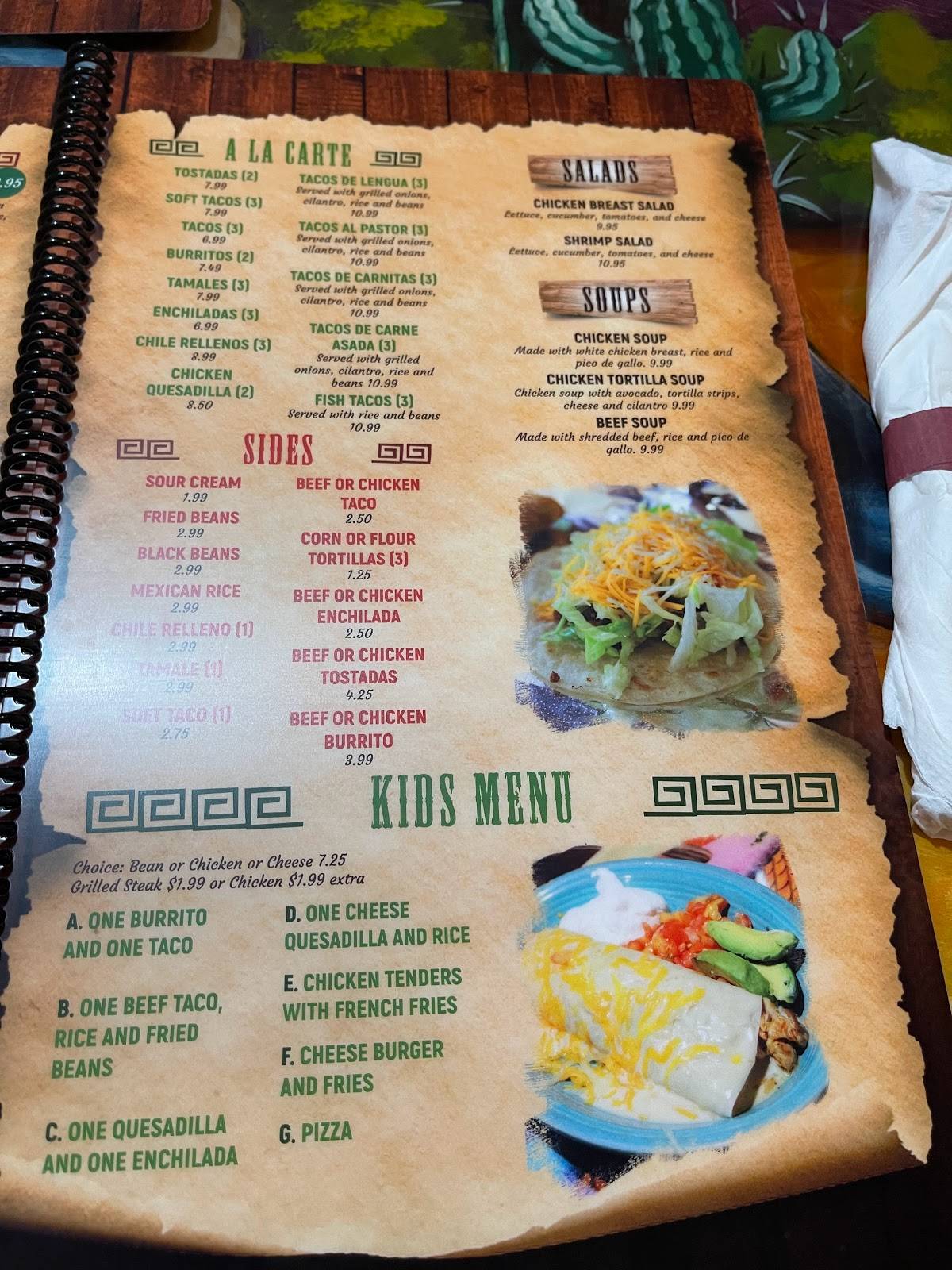 Menu at El Mezcal Mexican Restaurant Ocala, Ocala, SW State Rd 200 147149