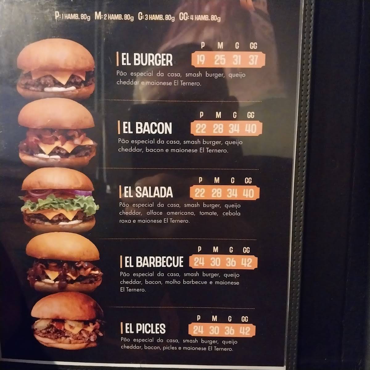 El Ternazo - Centro cardápio