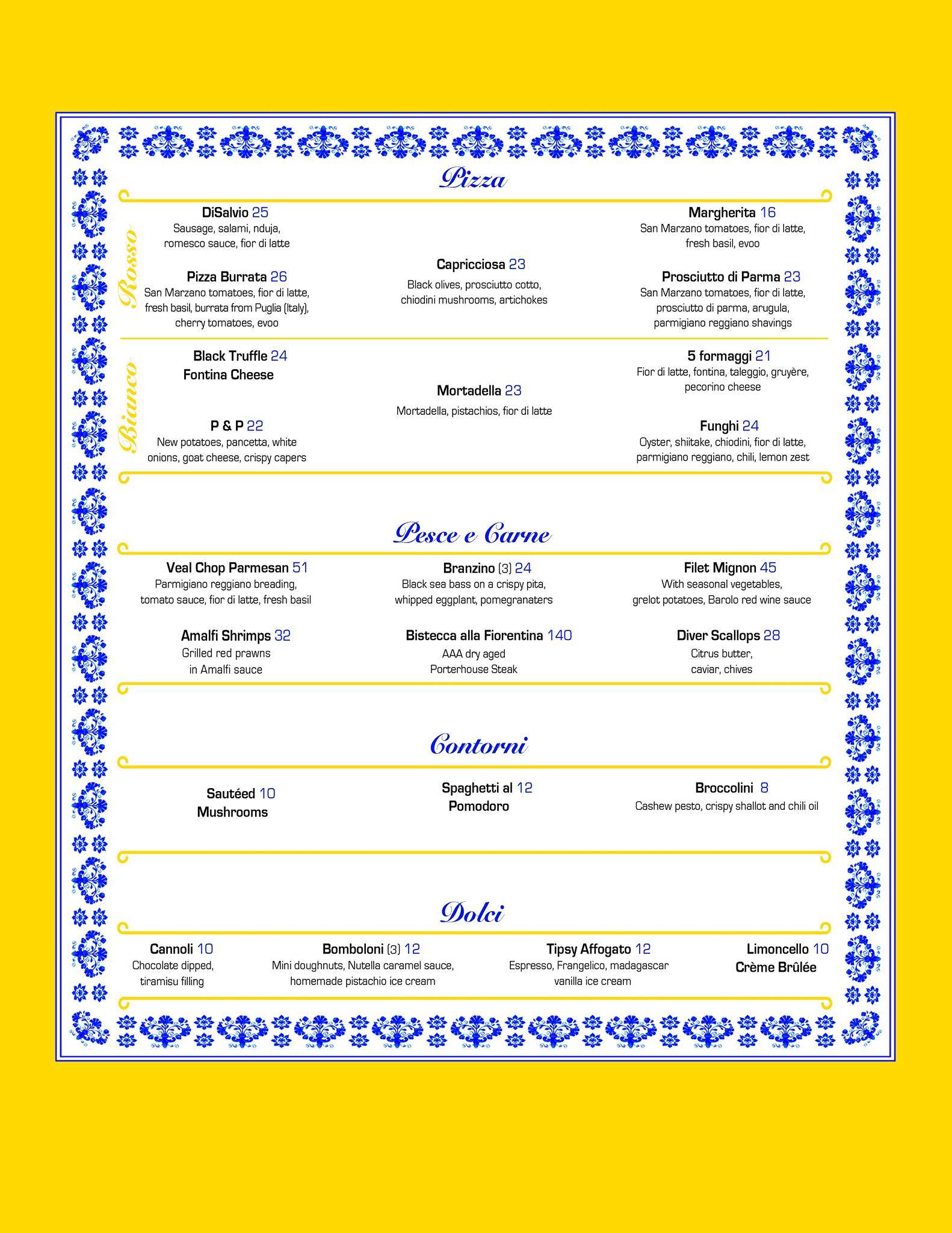 Menu de Elefanté