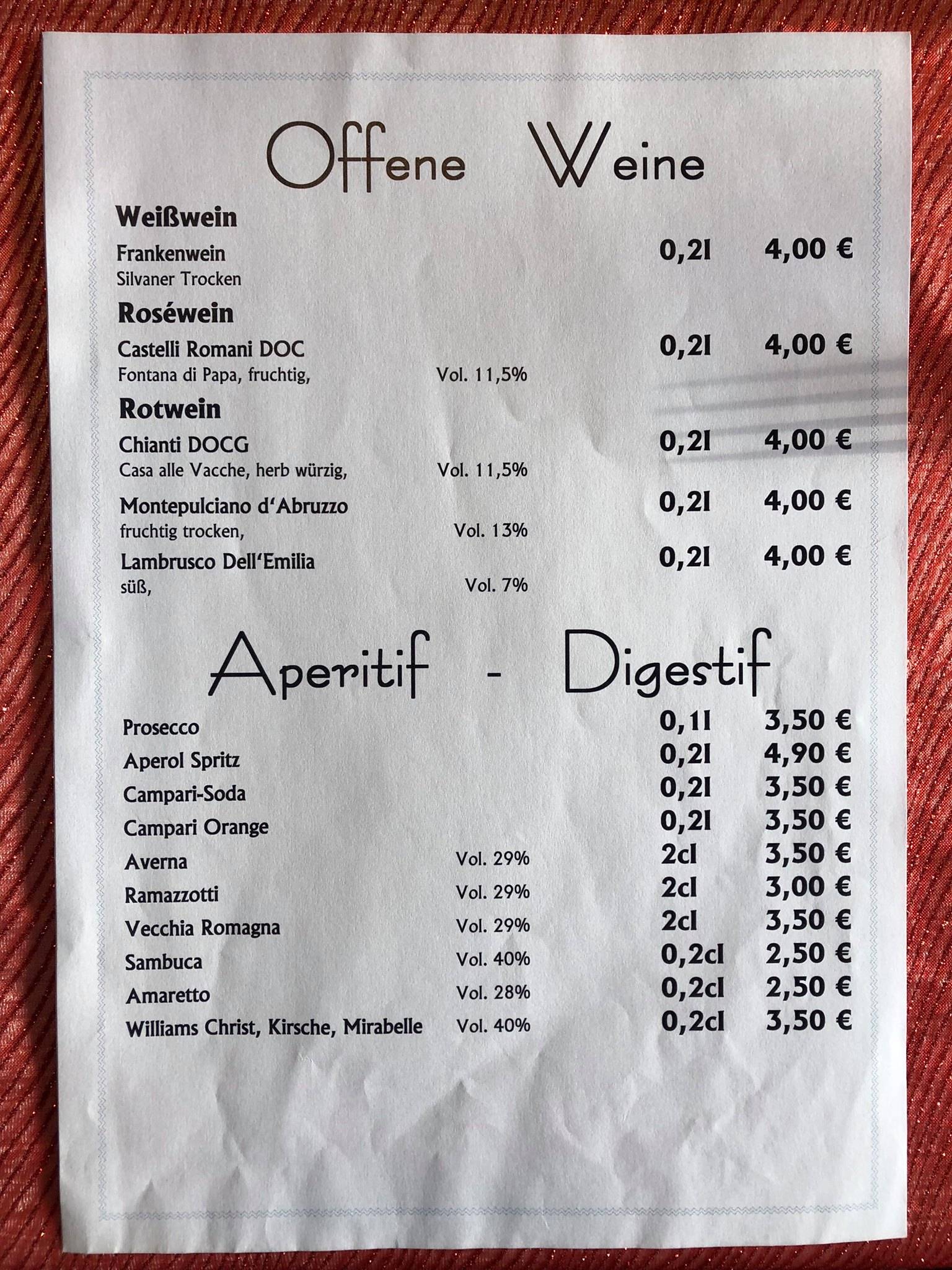 Menu de Eller Gaststätte / Gasthaus Eller