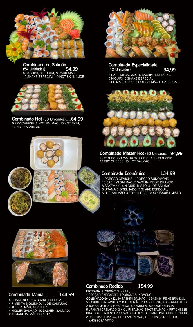 Escarpas Sushi Bar l Rodízio de Comida Japonesa e Restaurante Japonês em Ribeirão Preto cardápio