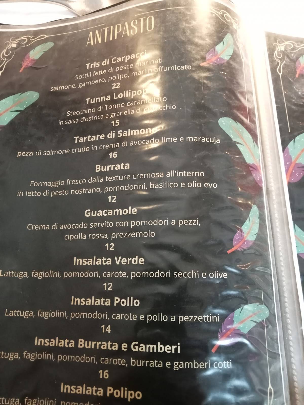 Menu di Esoticum 