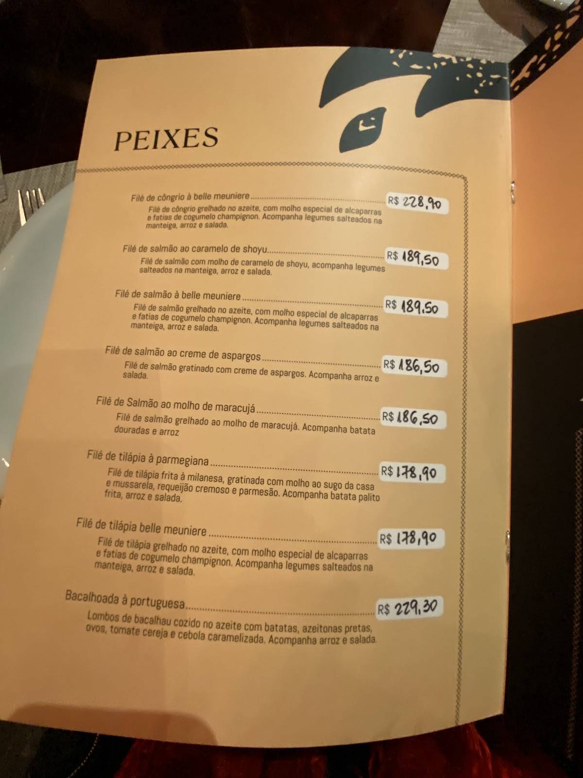 Estação Golden Gril cardápio